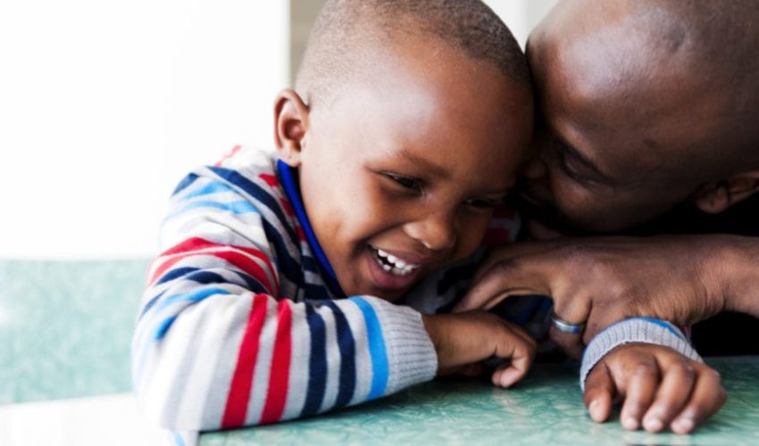 black father and son